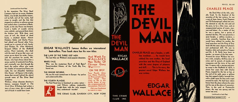 Item #3340 Devil Man, The. Edgar Wallace.