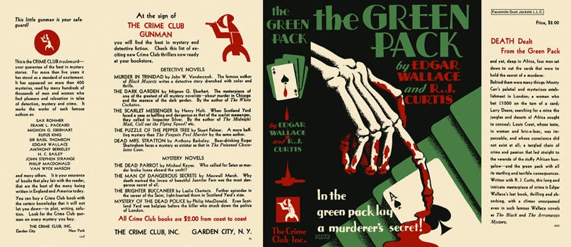 Item #3350 Green Pack, The. Edgar Wallace, Robert G. Curtis