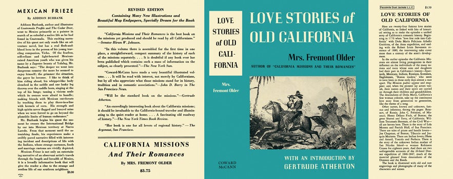 Item #33556 Love Stories of Old California. Mrs. Fremont Older