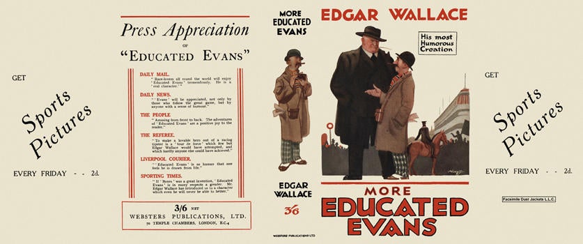Item #3361 More Educated Evans. Edgar Wallace.