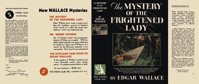 Item #3365 Mystery of the Frightened Lady, The. Edgar Wallace