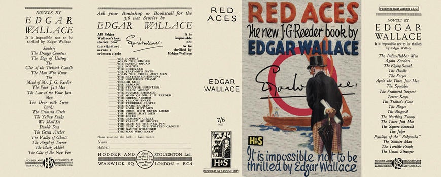 Item #3369 Red Aces. Edgar Wallace.
