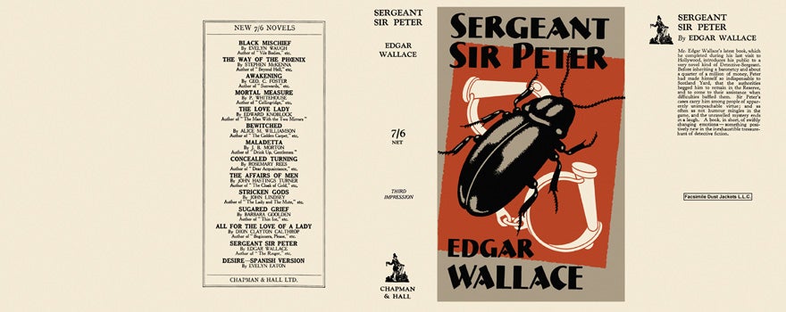 Item #3374 Sergeant Sir Peter. Edgar Wallace