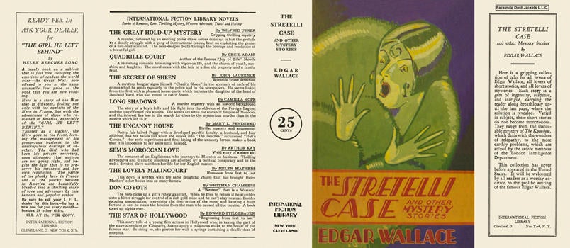 Item #3377 Stretelli Case, The. Edgar Wallace