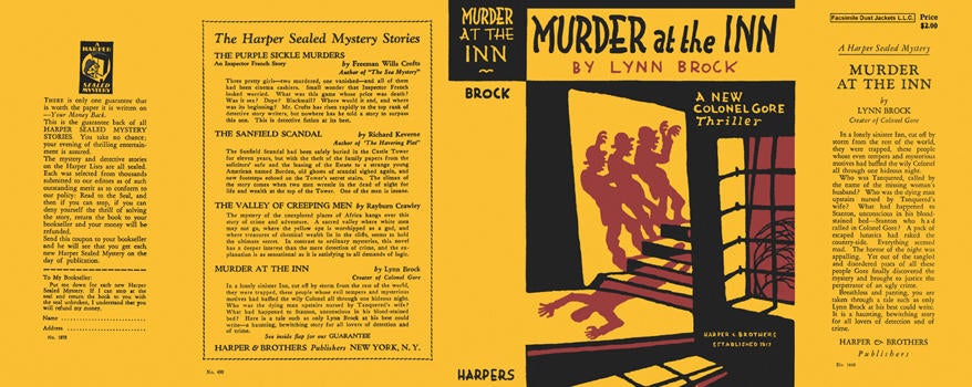 Item #338 Murder at the Inn. Lynn Brock