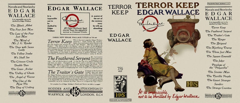 Item #3381 Terror Keep. Edgar Wallace