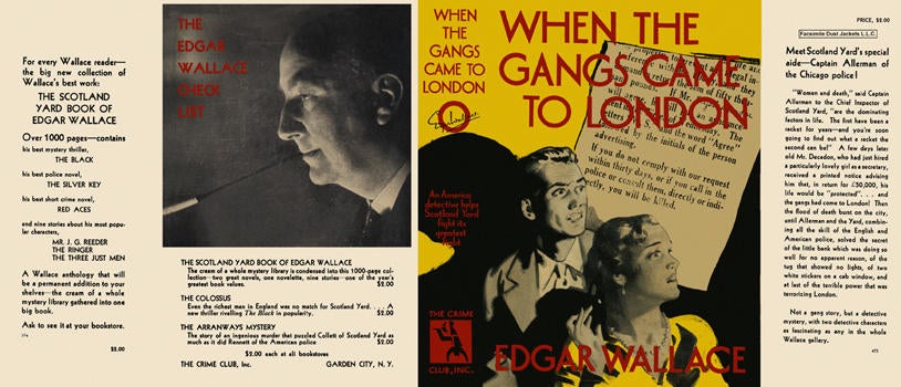 Item #3385 When the Gangs Came to London. Edgar Wallace