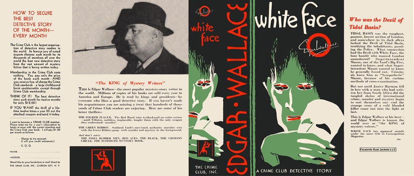Item #3386 White Face. Edgar Wallace.