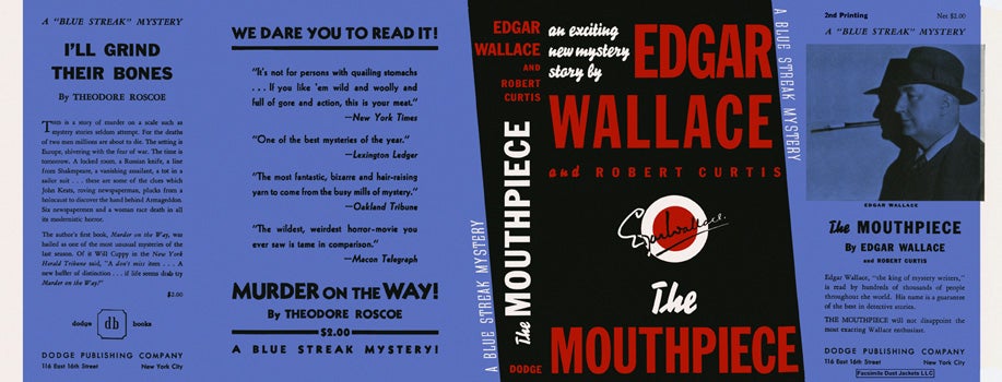 Item #3387 Mouthpiece, The. Edgar Wallace, Robert G. Curtis