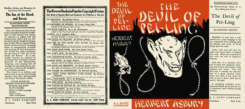 Item #33892 Devil of Pei-Ling, The. Herbert Asbury