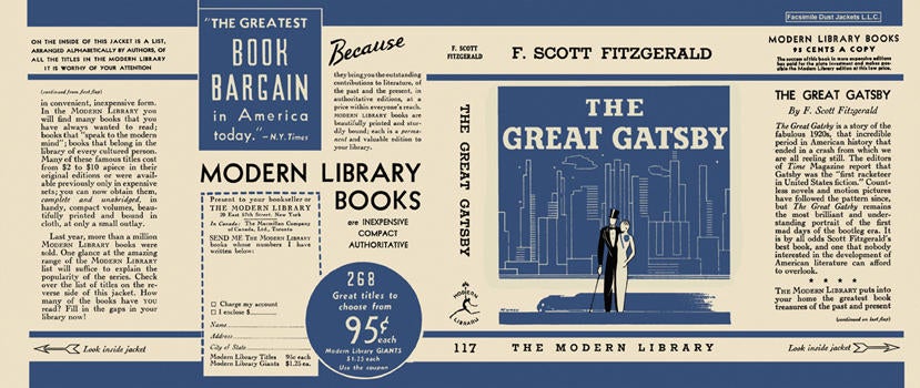 Item #33898 Great Gatsby, The. F. Scott Fitzgerald.