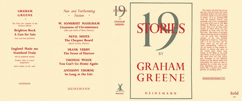Item #33901 19 Stories. Graham Greene.