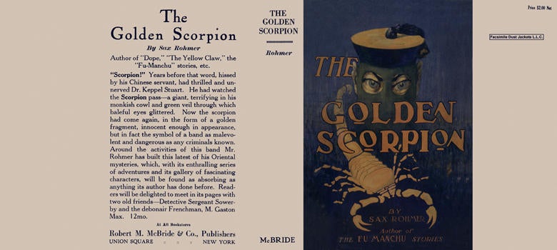 Item #33914 Golden Scorpion, The. Sax Rohmer