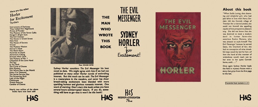 Item #33958 Evil Messenger, The. Sydney Horler.
