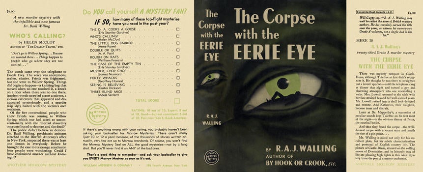 Item #3396 Corpse with the Eerie Eye, The. R. A. J. Walling