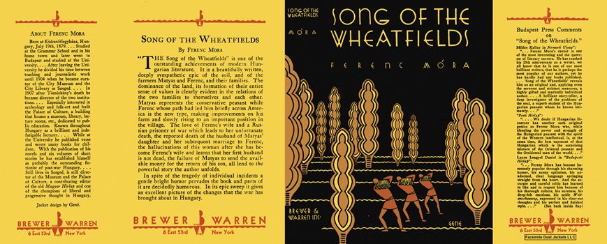 Item #33979 Song of the Wheatfields. Ferenc Mora.