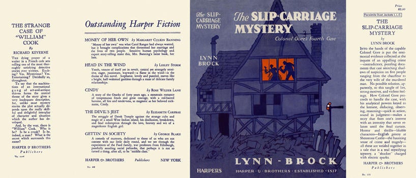 Item #340 Slip-Carriage Mystery, The. Lynn Brock