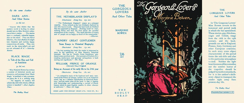 Item #34012 Gorgeous Lovers and Other Tales, The. Marjorie Bowen.