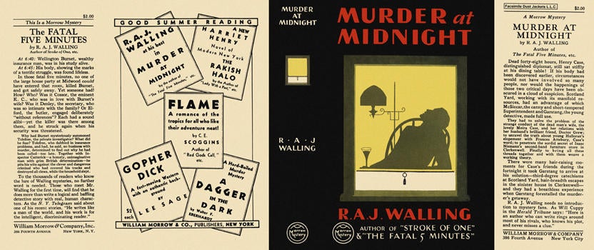 Item #3403 Murder at Midnight. R. A. J. Walling.