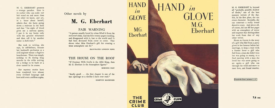 Item #34044 Hand in Glove. Mignon G. Eberhart.