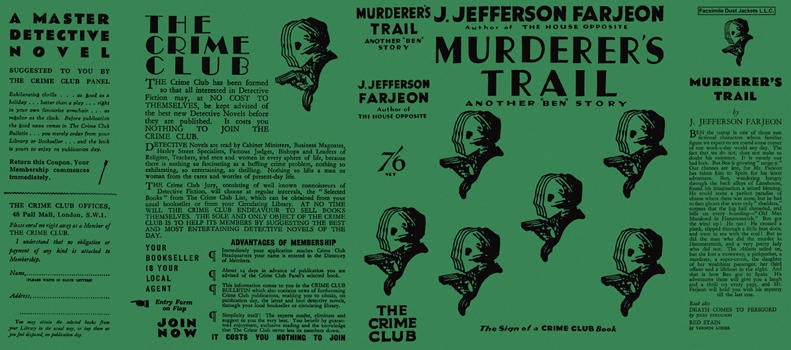 Item #34050 Murderer's Trail. J. Jefferson Farjeon