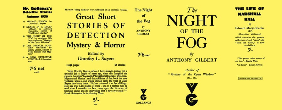 Item #34064 Night of the Fog, The. Anthony Gilbert
