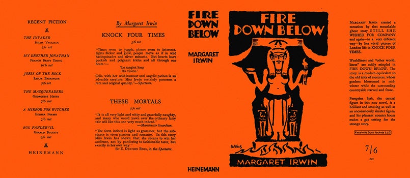 Item #34076 Fire Down Below. Margaret Irwin