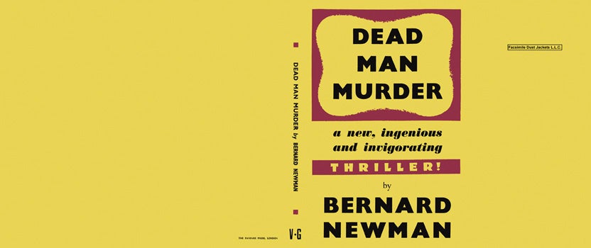 Item #34099 Dead Man Murder. Bernard Newman
