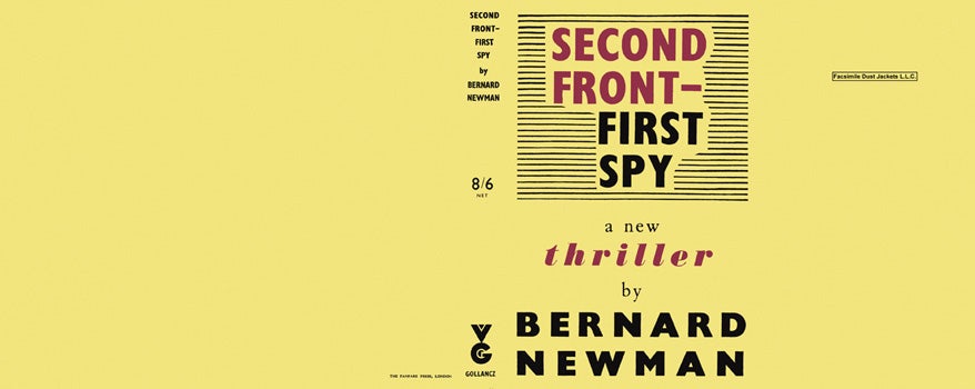 Item #34104 Second Front, First Spy. Bernard Newman