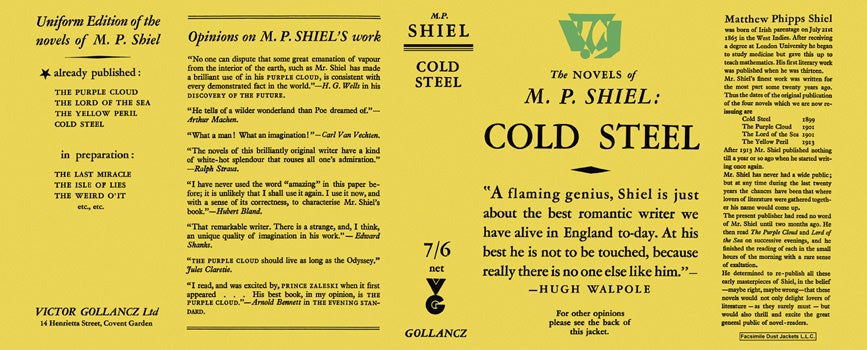 Item #34131 Cold Steel. M. P. Shiel.