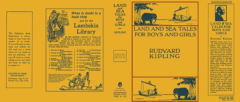 Item #34162 Land and Sea Tales for Boys and Girls. Rudyard Kipling