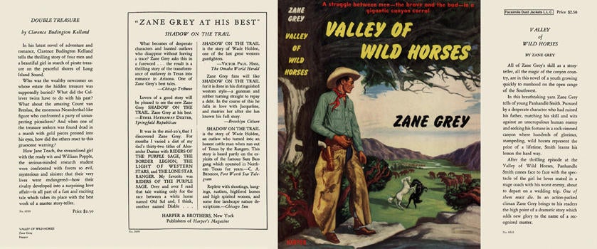 Item #34178 Valley of Wild Horses. Zane Grey.