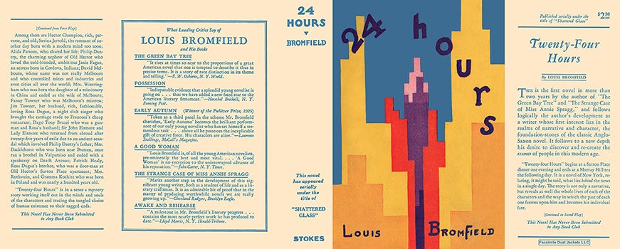 Item #34223 24 Hours. Louis Bromfield