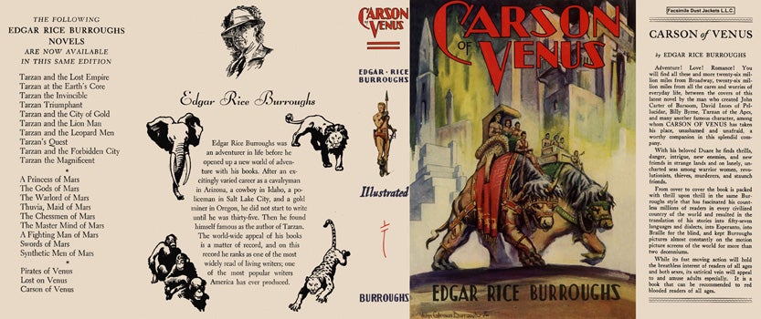 Item #34231 Carson of Venus. Edgar Rice Burroughs.