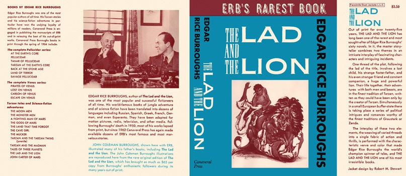 Item #34234 Lad and the Lion, The. Edgar Rice Burroughs
