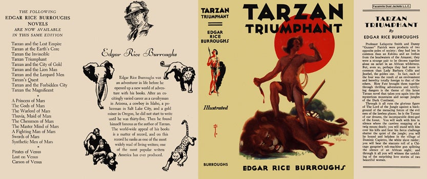 Item #34248 Tarzan Triumphant. Edgar Rice Burroughs.