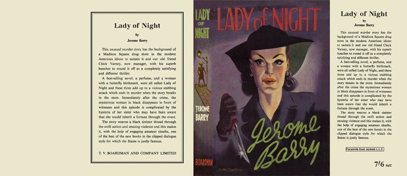 Item #34329 Lady of Night. Jerome Barry.
