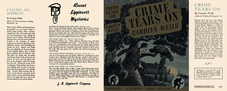 Item #3433 Crime Tears On. Carolyn Wells