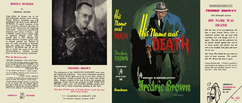 Item #34347 His Name Was Death. Fredric Brown.