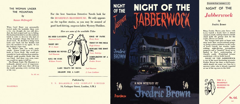 Item #34349 Night of the Jabberwock. Fredric Brown.