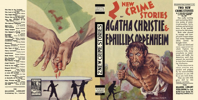 Item #34364 Two New Crime Stories. Agatha Christie, E. Phillips Oppenheim