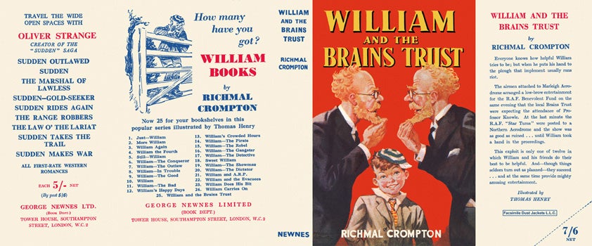 Item #34372 William and the Brains Trust. Richmal Crompton