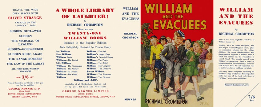 Item #34373 William and the Evacuees. Richmal Crompton