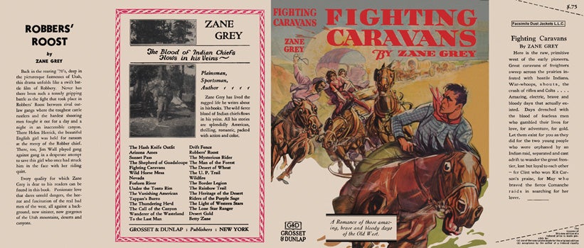 Item #34409 Fighting Caravans. Zane Grey
