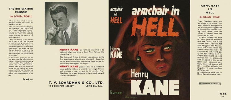 Item #34427 Armchair in Hell. Henry Kane.