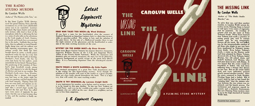 Item #3444 Missing Link, The. Carolyn Wells.