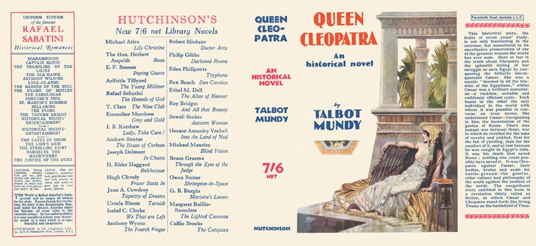 Item #34458 Queen Cleopatra. Talbot Mundy