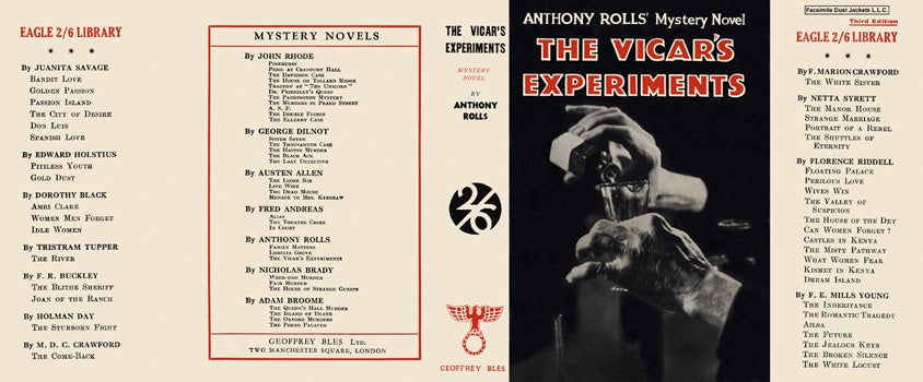 Item #34468 Vicar's Experiments, The. Anthony Rolls