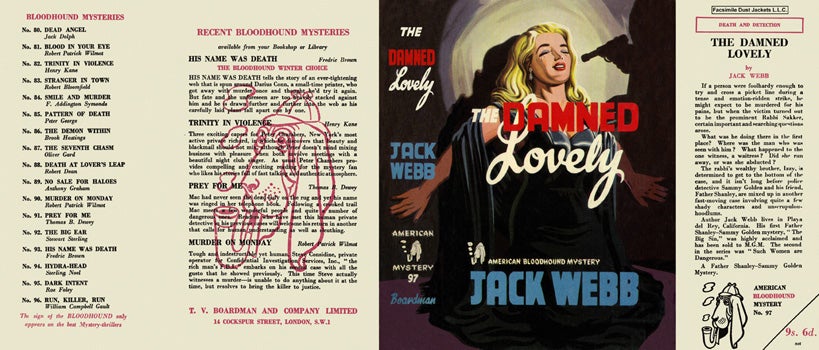 Item #34490 Damned Lovely, The. Jack Webb.