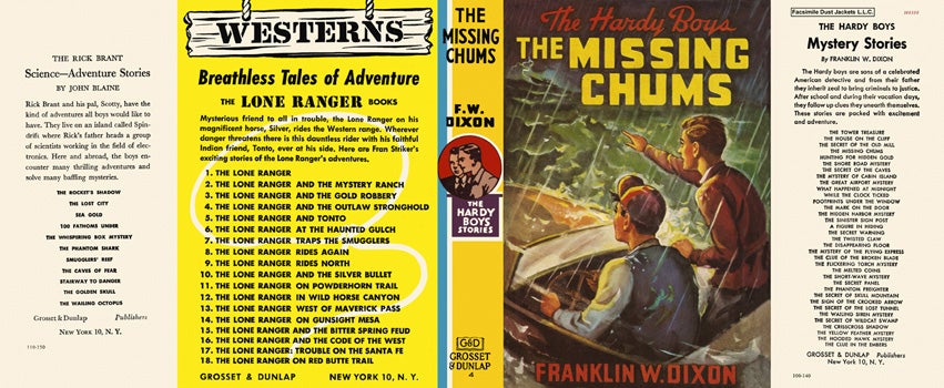 Item #34515 Hardy Boys #04: Missing Chums, The. Franklin W. Dixon